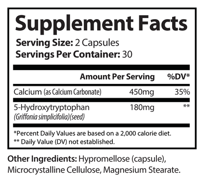 5-HTP - voedingswaarden en ingredienten [RT-OFFICIAL:ROC826:FACTS:v1:F7CC27E7C8B8]