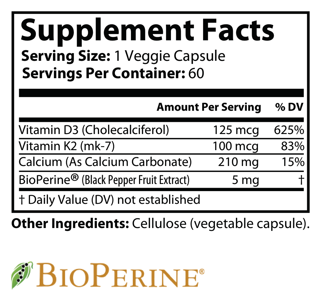 Vitamin K2 + D3 - voedingswaarden en ingredienten [RT-OFFICIAL:ROC831:FACTS:v1:F8469A620990]