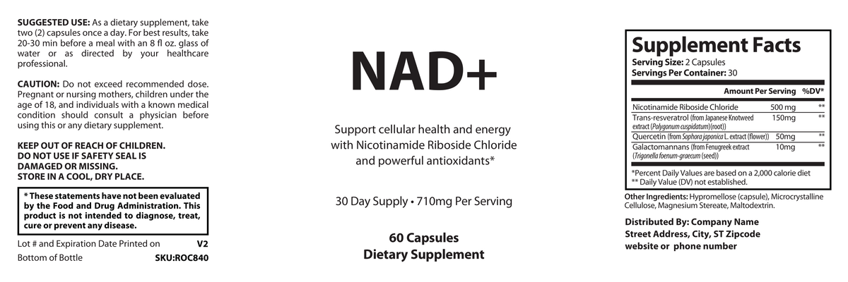 Ultra NAD+ Support Formula - officieel labelvoorbeeld [RT-OFFICIAL:ROC840:LABEL:v1:68E6F743F152]