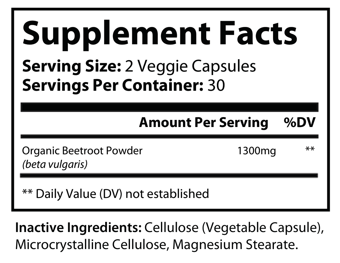 Organic Beetroot - voedingswaarden en ingredienten [RT-OFFICIAL:ROC914:FACTS:v1:DC7109B7CD07]