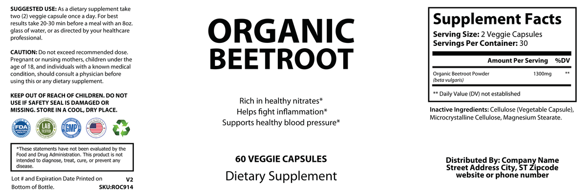 Organic Beetroot - officieel labelvoorbeeld [RT-OFFICIAL:ROC914:LABEL:v1:4E2781489108]