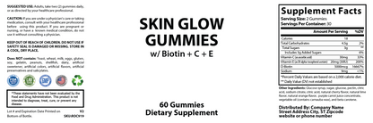 Private-label Skin Glow Gummies - officieel labelvoorbeeld [RT-OFFICIAL:ROC919:LABEL:v1:C419F35292D1]