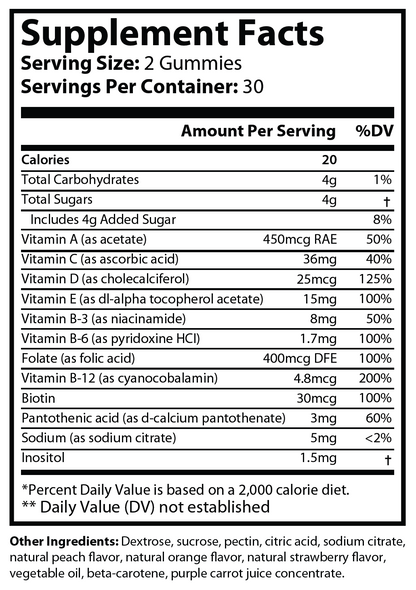 Private-label Haarvitamine Gummies - voedingswaarden en ingredienten [RT-OFFICIAL:ROC925:FACTS:v1:356D65F670EA]