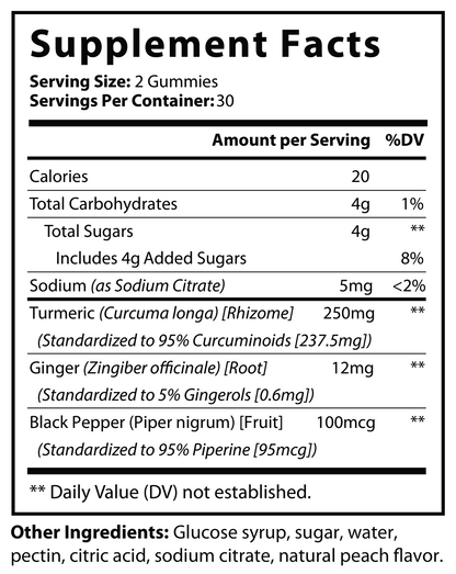 Private-label Kurkuma Gummies - voedingswaarden en ingredienten [RT-OFFICIAL:ROC928:FACTS:v1:72E71D424330]