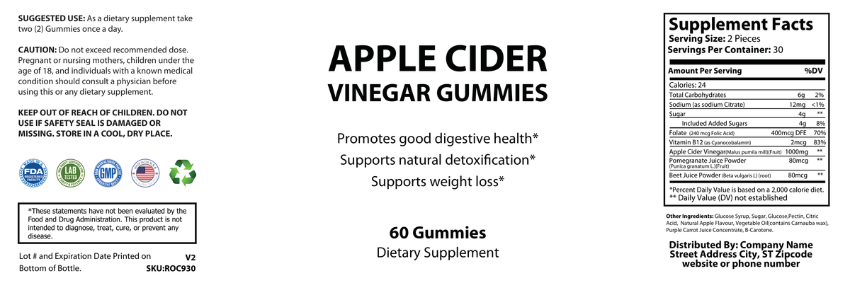 Private-label Apple Cider Vinegar Gummies - officieel labelvoorbeeld [RT-OFFICIAL:ROC930:LABEL:v1:D48F195B9030]