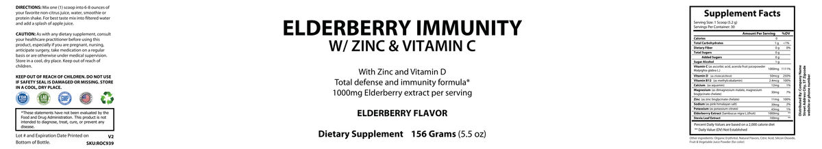 Elderberry Immunity W/ Zinc & Vitamin C - officieel labelvoorbeeld [RT-OFFICIAL:ROC939:LABEL:v1:B84D671F6481]