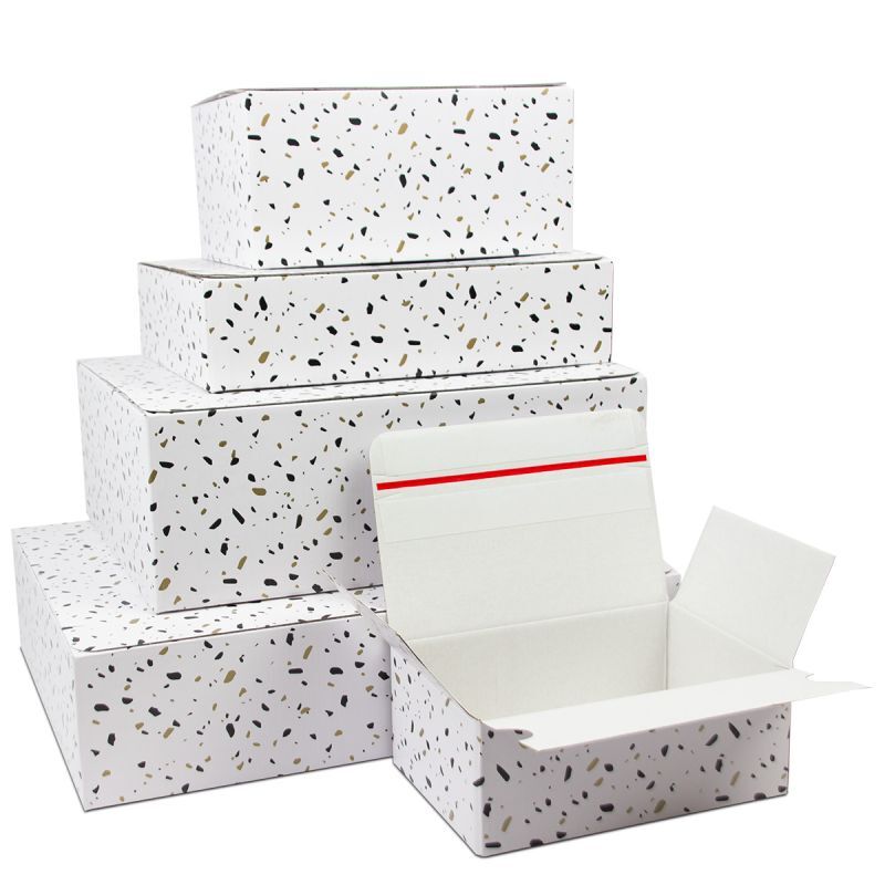Confetti verzenddozen met autolock bodem en retourstrip laten bedrukken — ABC Brands
