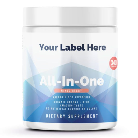 All-In/One Greens & Red SuperFood + Immune 270g Mixed Berry w/Natural Flavor onder eigen merk — ABC Brands
