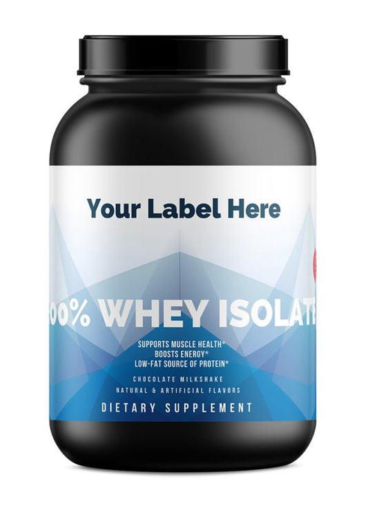 2lb 100% Whey Isolate Chocolate – 31 serv onder eigen merk — ABC Brands