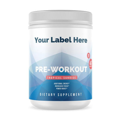 Pre-Workout (Tropical Sunrise) onder eigen merk — ABC Brands
