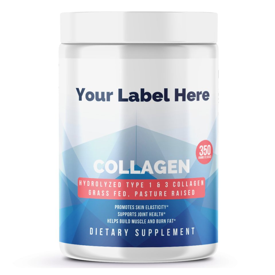 Collagen Type 1 & 3 Grass Fed 350g – 35 serv onder eigen merk — ABC Brands