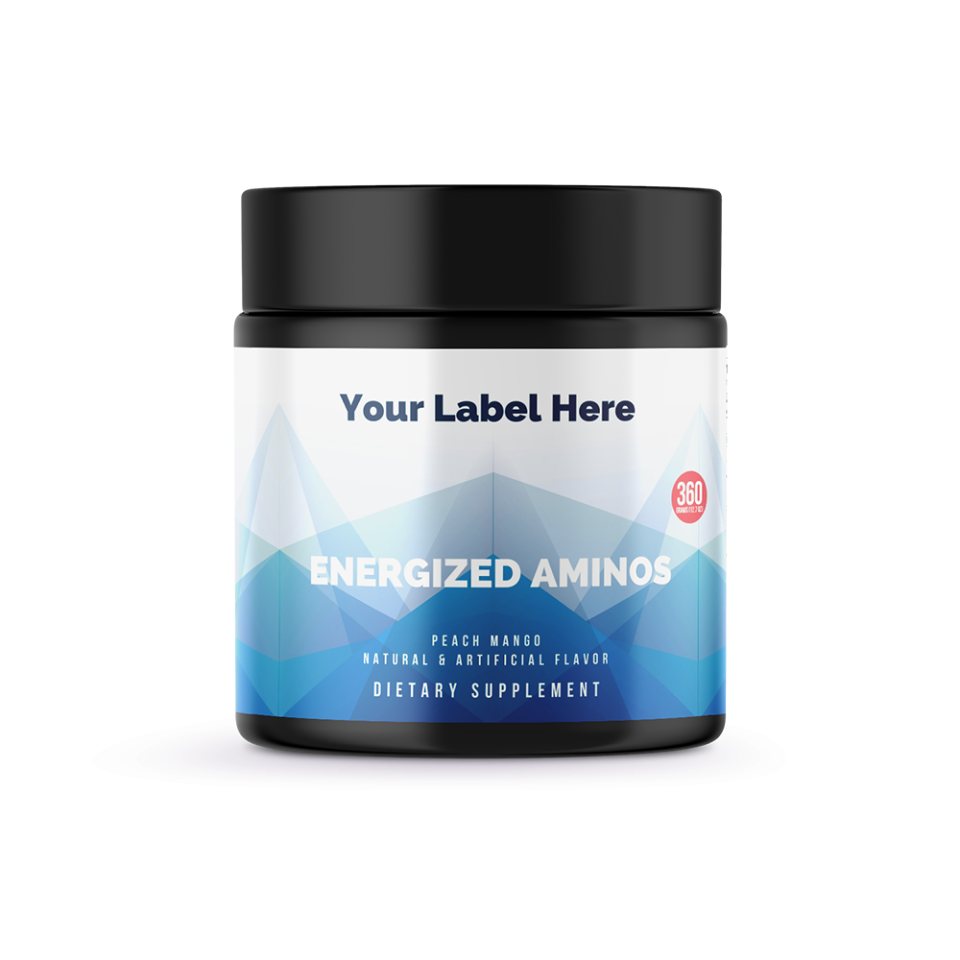 Energized Aminos Peach Mango 360g – 40 serv onder eigen merk — ABC Brands