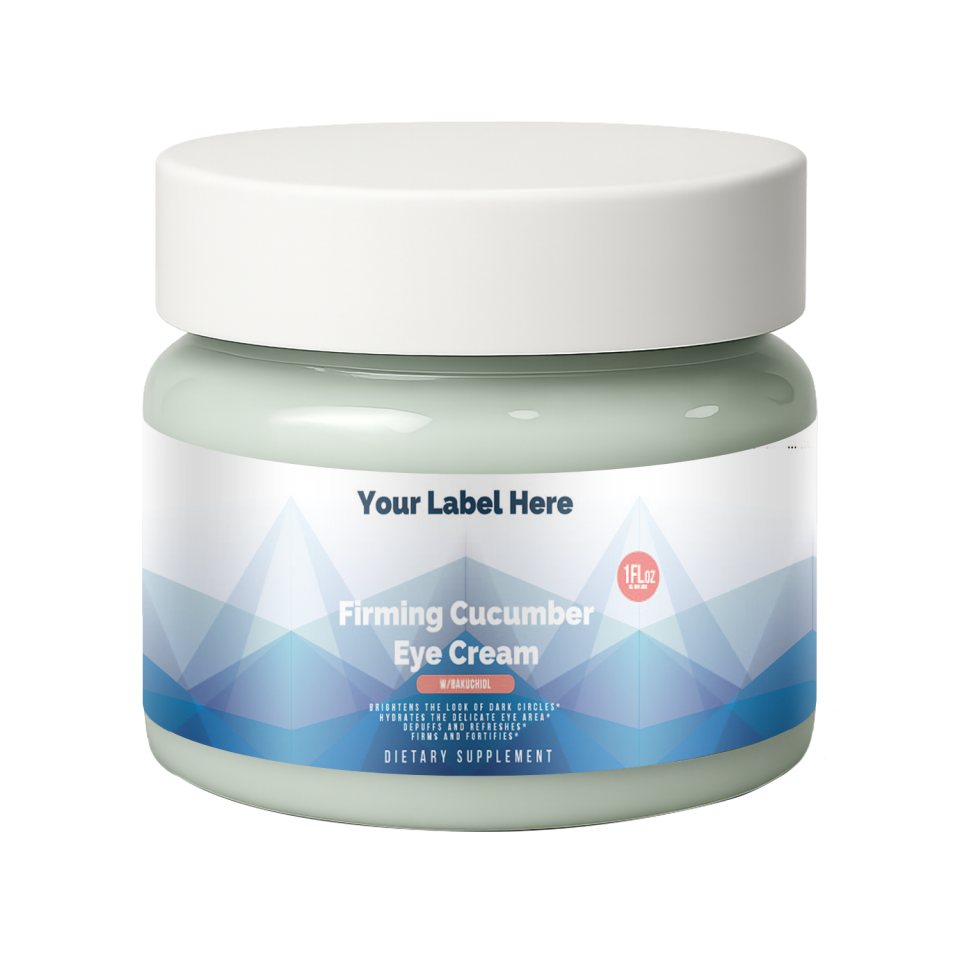 Firming Cucumber Eye Cream w/Bakuchiol, USA Made, Clean & Vegan onder eigen merk — ABC Brands